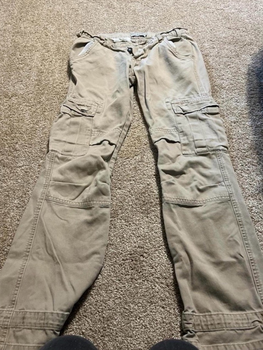 Tan Cargo Pants - Comfortable Utility Style